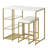 Savanah 2 - Person Faux Marble Top Four Leg Base Dining Set-765569888