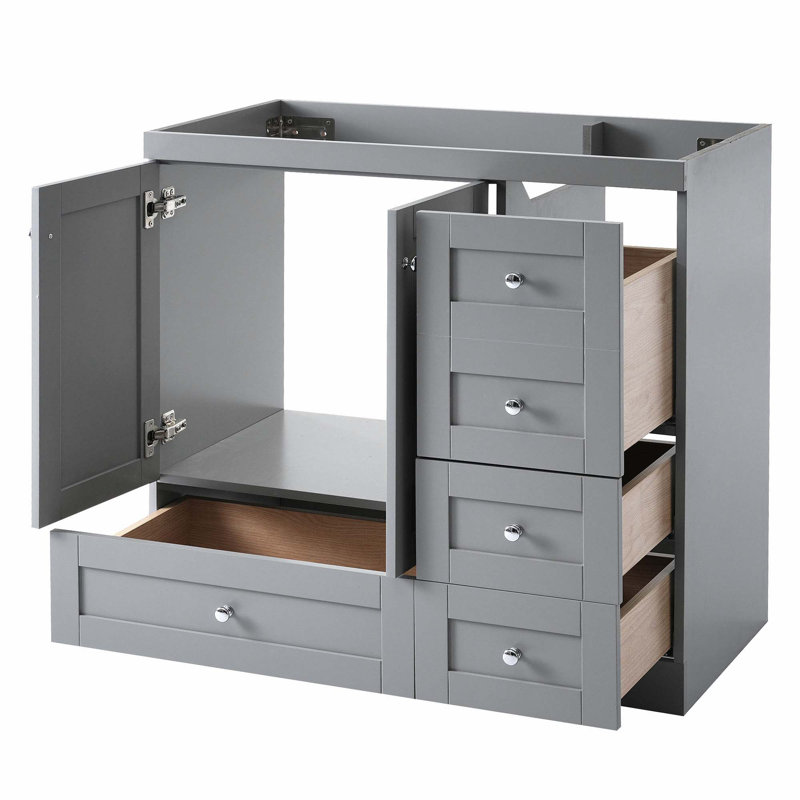 Meuble-lavabo 36 po (lavabo non inclus), Gris