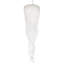 Chantant 5 Light 21in x 70.3in Chandelier in Polished Stainless Steel with Clear Radiance Crystals