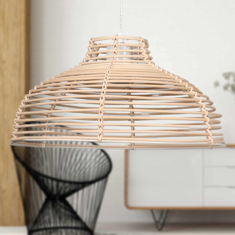 18.5cm H Pendant Shade ( Uno ) in Natural