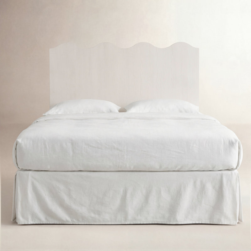 Surf City Panel Headboard, Queen, White Sand