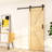 Matte Black Steel Barn Door Hardware Kit Standard Double