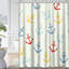 Rideau de douche blanc avec 12 crochets Sailor Anchor-1361689631
