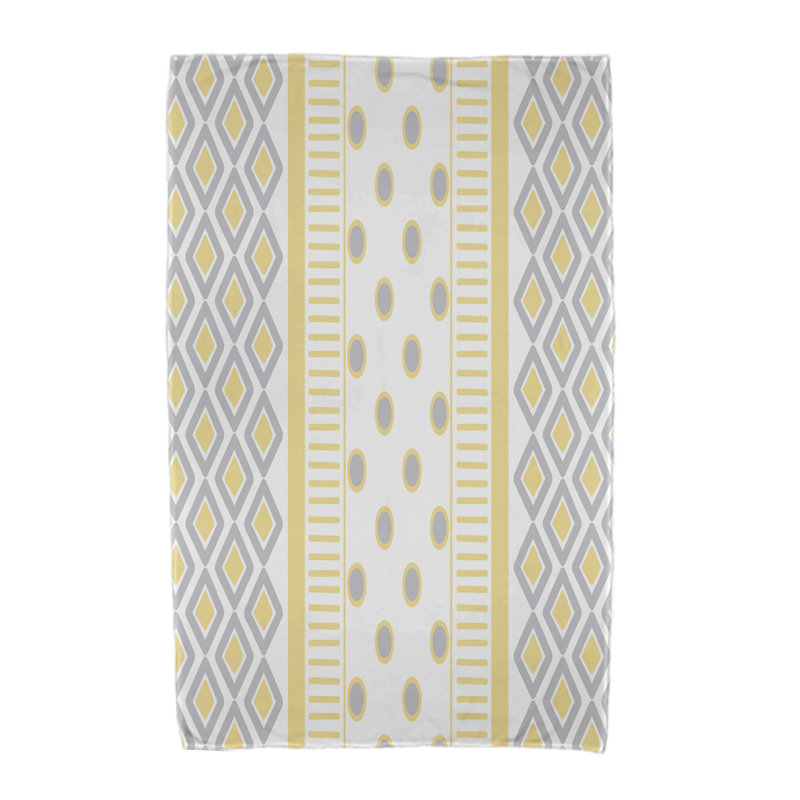 Serviette de plage en microfibre Malcho, Jaune