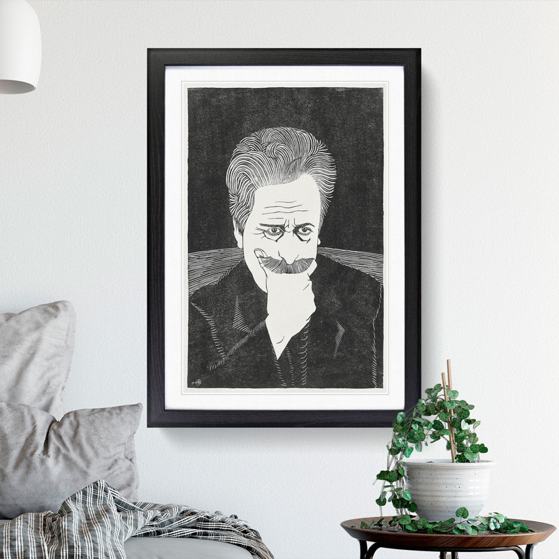 Self-Portrait Vol.1 by Samuel De Mesquita - Picture Frame Graphic Art, Black Framed, 48cm H x 36cm W x 2cm D