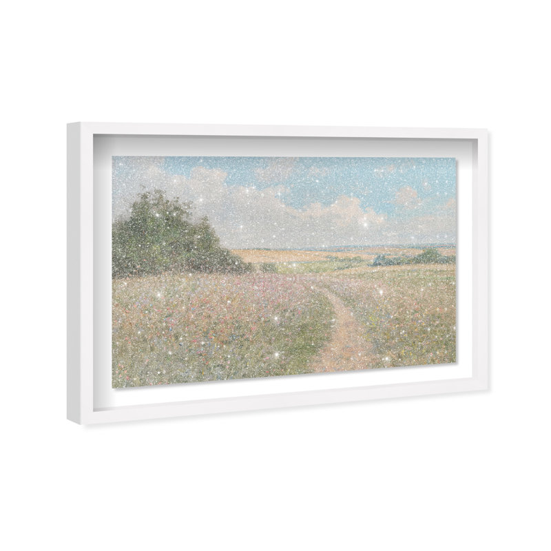 Emerald Pathway Shadowbox Landscape & Nature Print by Oliver Gal, Black Frame, 15 x 10, 11.5"H x 16.5"W, White Frame