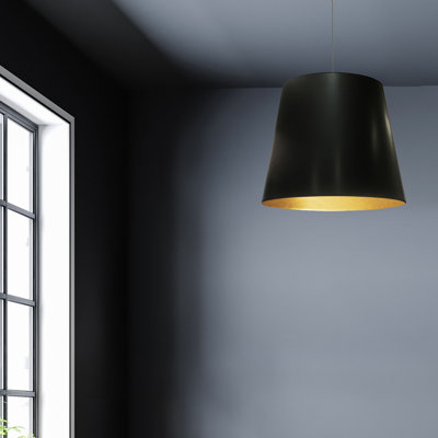 Luminaire suspendu cylindrique surdimensionné à 1 lumière
