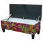 Cotton Upholstered Storage Bench