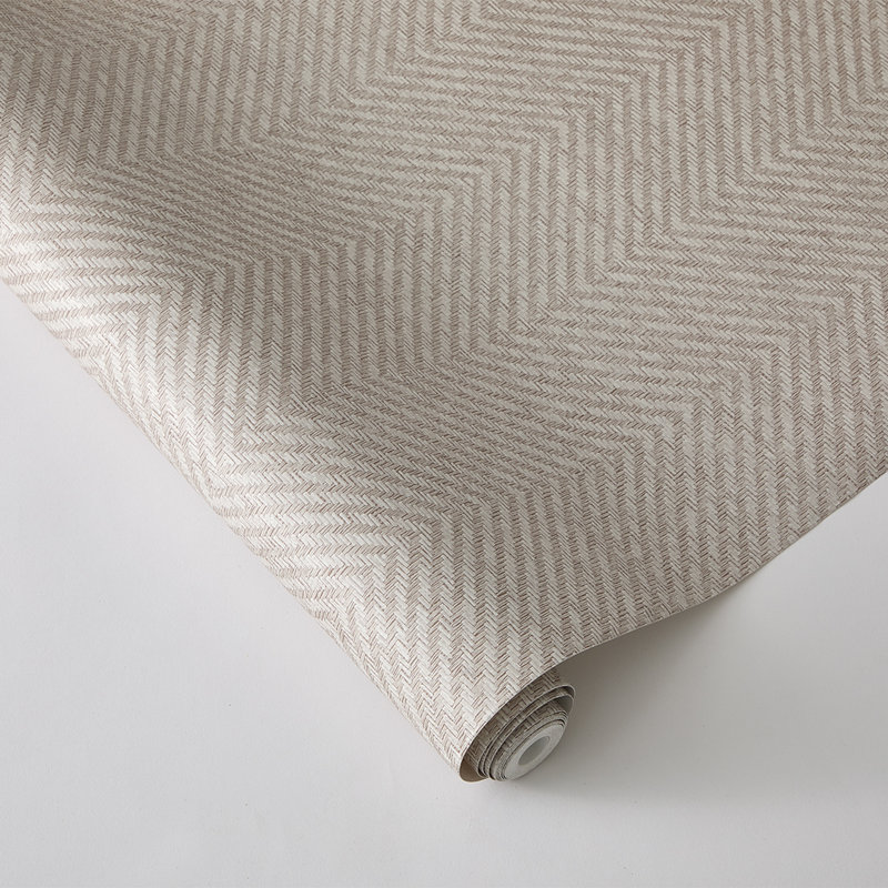 Papier peint adhésif texturé imitation pelouse par Jeremiah Brent, Beige