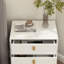 3 - Drawer Nightstand With Metal Legs-2130540669