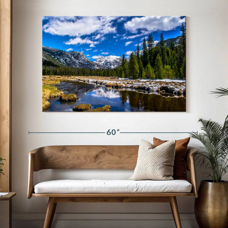 Alvord Rocky Mountain Park en hiver, H 34 po x l 51 po