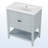 Modern and Simple Bathroom Vanity with Open Style Shelf & Door Shelf-105205759