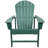Luebbert Plastic/Resin Folding Adirondack Chair - Green-1057485509