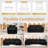 Upholstered U-Shape Sectional With Two Ottomans-898448374-898448373