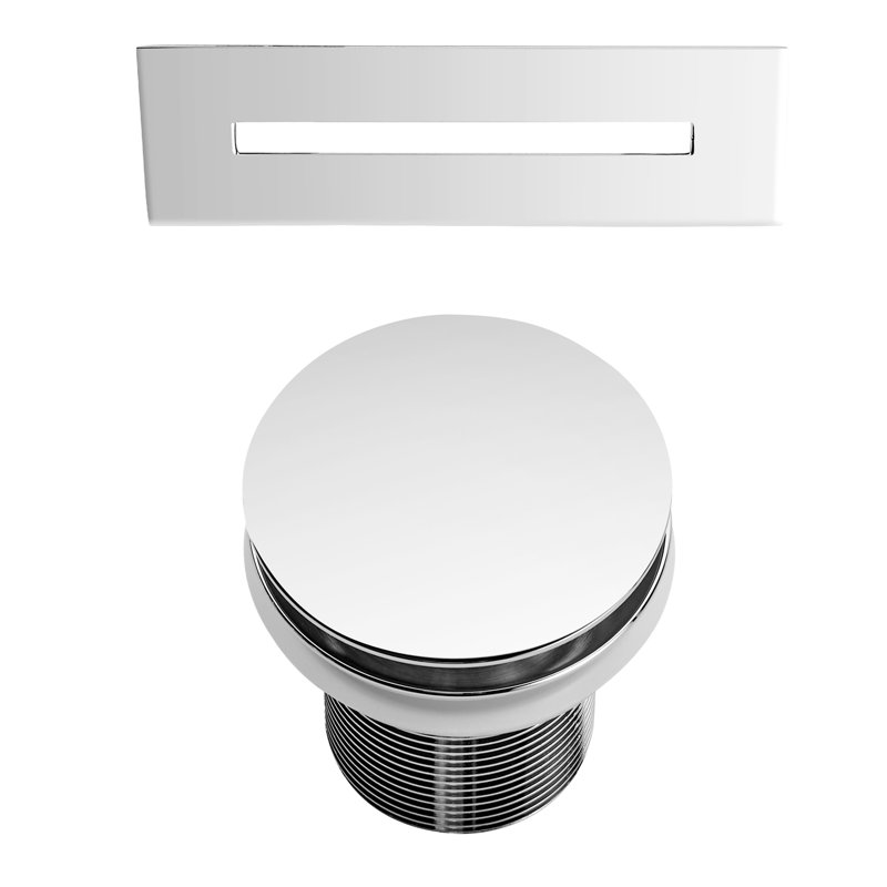 Vincent 70.62'' x 33.25'' Soaking Acrylic Bathtub, Polished Chrome