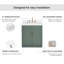 Meuble-lavabo simple 30 po en bois massif avec plateau en quartz 1,5 po Thornaby-613558266-619910861