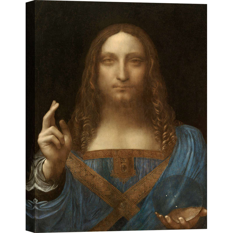 Salvator Mundi, Ca. 1500 by Leonardo Da Vinci - Wrapped Canvas Print, 60cm H x 40cm W