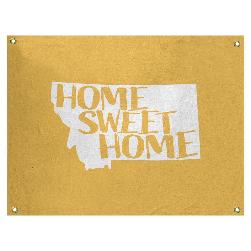 Tapisserie murale montana doux pour la maison, H 50 po x l 59 po, Jaune