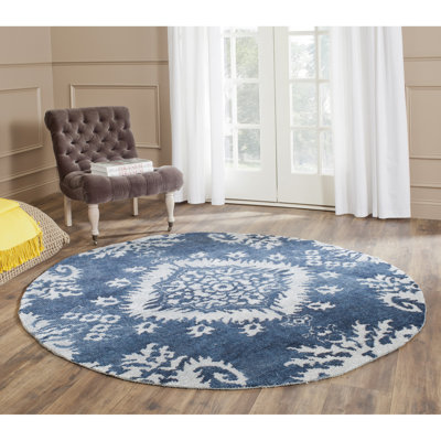 Tapis en laine, viscose et coton noué à la main Stone Stone