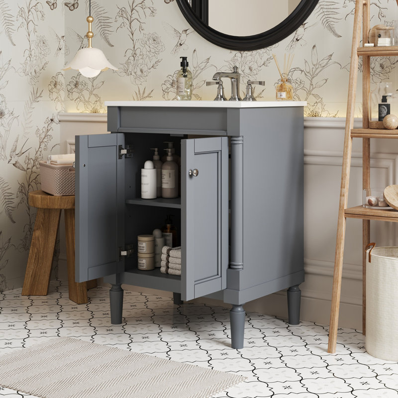Meuble-lavabo 24 po avec lavabo supérieur