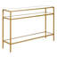 Siviline 106.7cm Glass Top Console Table-1713729358