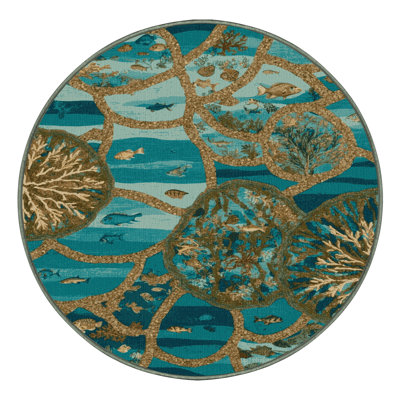 Machine Washable Nature Green Area Rug