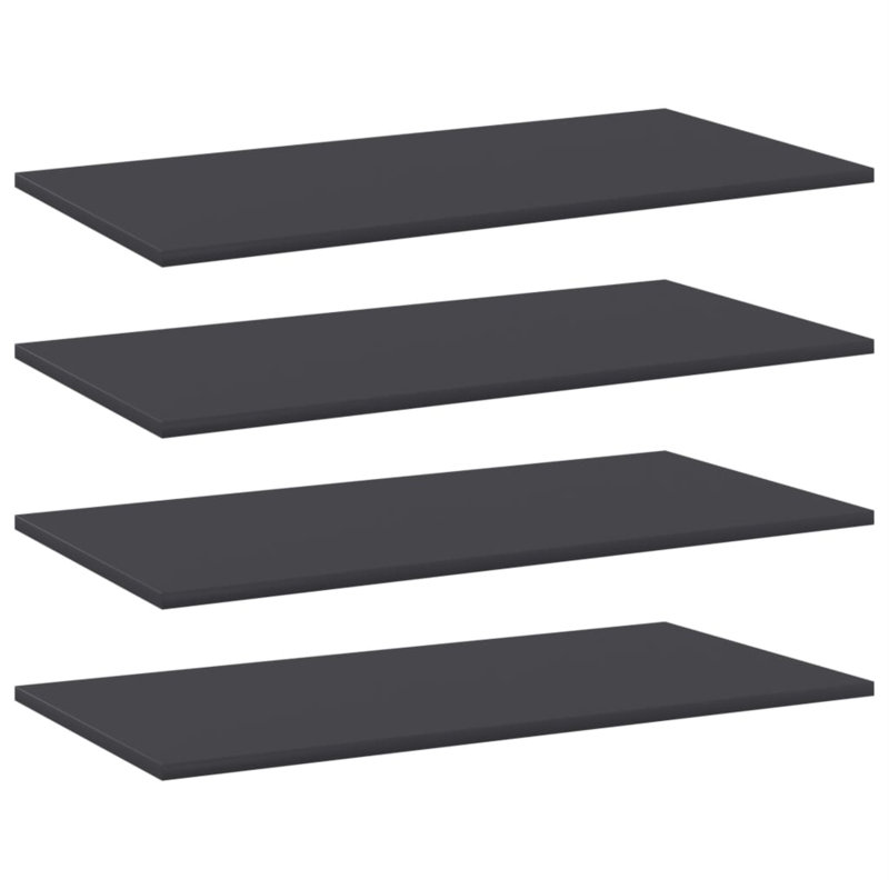 Tablettes flottantes étagères murales, gris, H 0,6 po x l 31,5 po x P 15,7 po