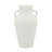 Rustic White Terracotta Tall Vase with Handles