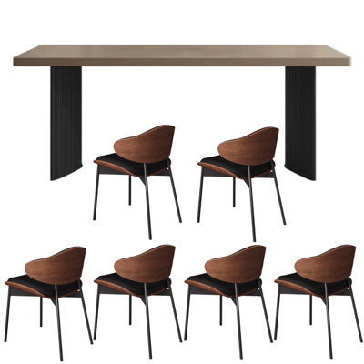 Italian style household simple dining table sets