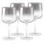 Wine Glasses - Set of 4 - Water Glass -Smoked Metallic Ombre- Stemmed - 12 Oz. - Made in Europe