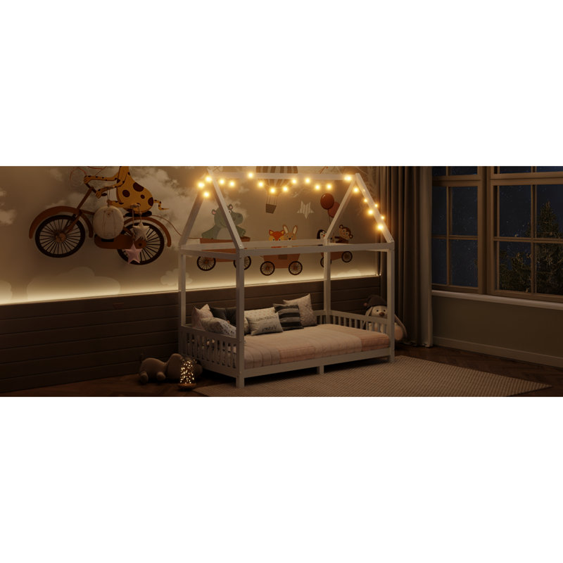 Lit simple en bois massif Imaginative