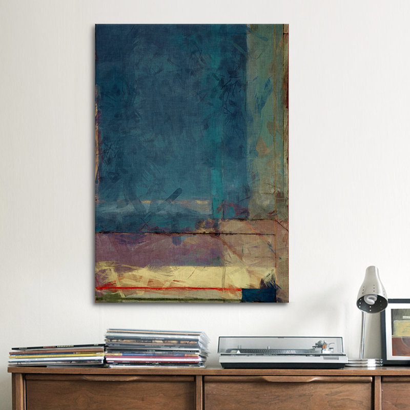 « modern art-the ocean view », impression, Toile, H 12 po x l 8 po x P 0,75 po