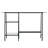 Versatile Metal and Glass Sawhorse Desk for Efficient Workspaces