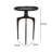 Stainless Steel Top End Table