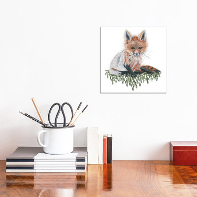 Baby Fox - Wrapped Canvas Painting