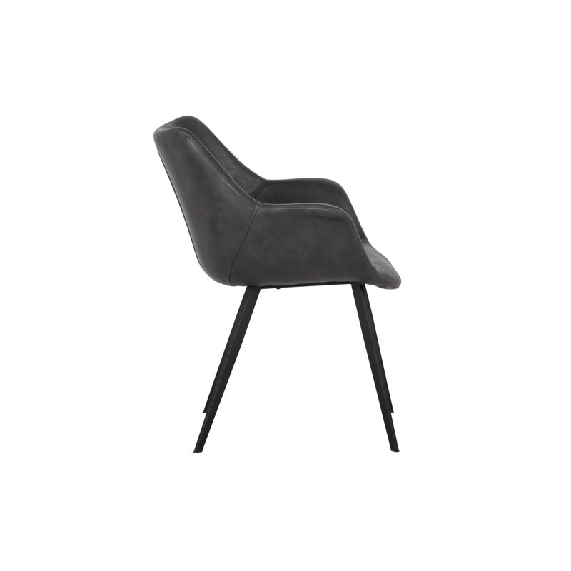 Mason Chair, Town Gray Faux Leather