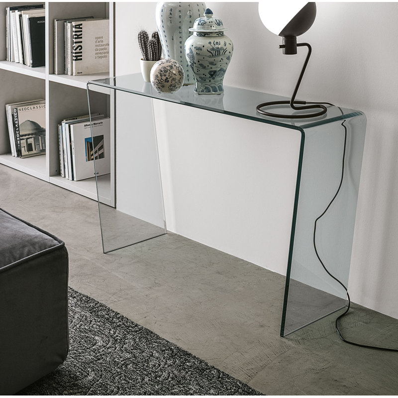 Alkire 120cm Glass Console Table