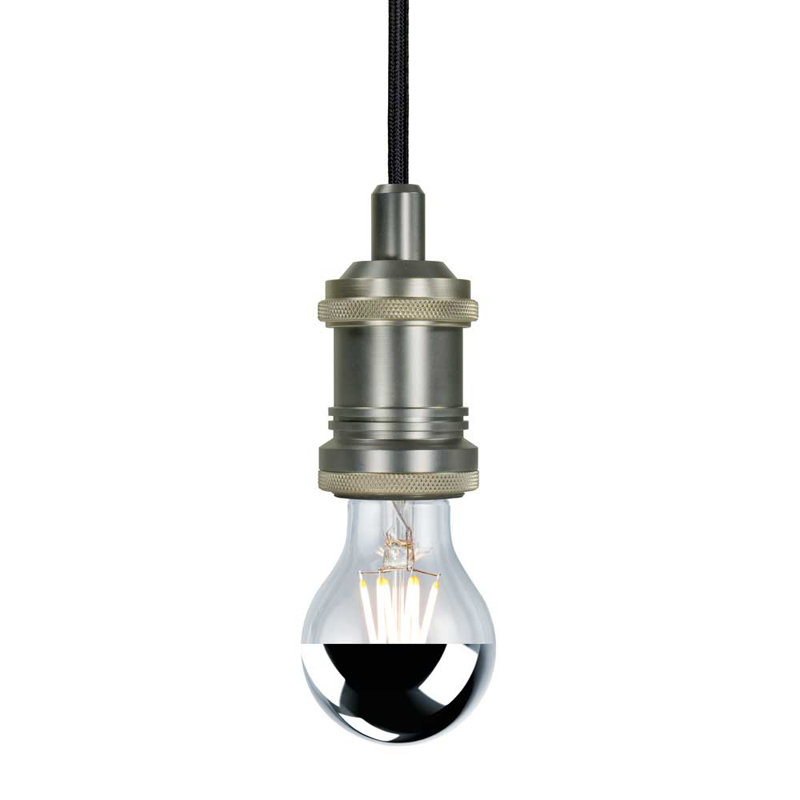 Luminaire suspendu 1 lumières Parthenia, Nickel antique