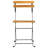Folding Acacia Patio Dining Side Chair
