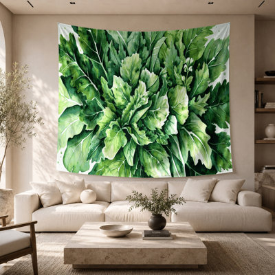 Vegetables Arugula Eruca sativa Wall Tapestry