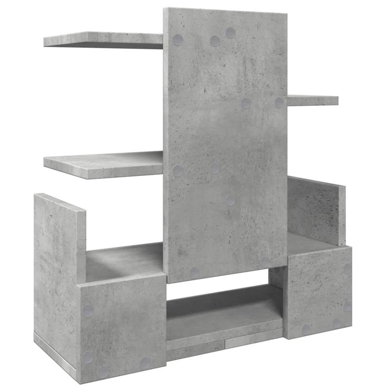 Manufactured Wood Desk Organizer, Concrete Grey