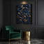 "Abstract Florals 2", art mural sur toile grise-823552056