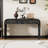Unique Retro Silhouette Console Table With Open Style, Two Top Drawers For Entrance, Dinning Room, Living Room-1214063706