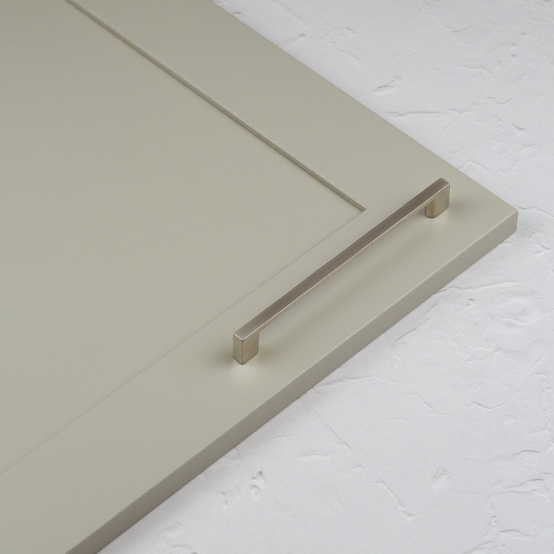 160mm Matt Brushed Nickel Slim D-Bar Handle