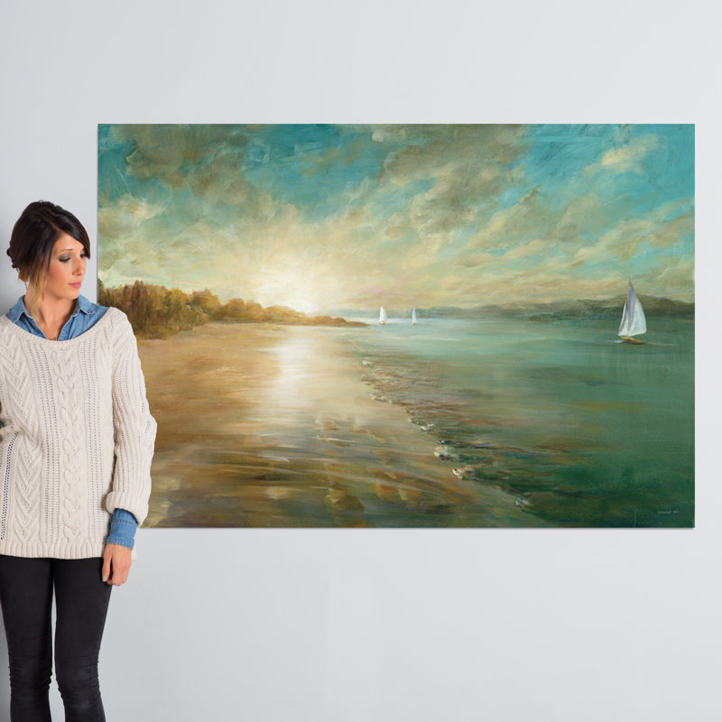 «Coastal Glow» par Danhui Nai - impression sur toile tendue, H 26 po x l 40 po x p 1,5 po