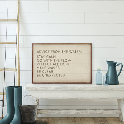 Conseils de l'eau