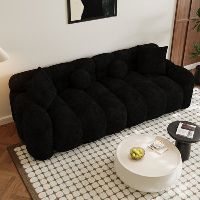 Modern Upholstered Sofa Chenille Tufted Couch