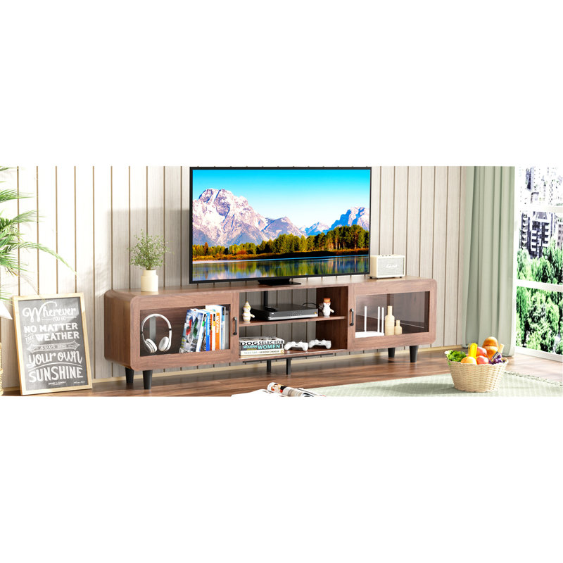 Charming Mid Century Modern TV Stand With Multiple Functionalities For Living Room