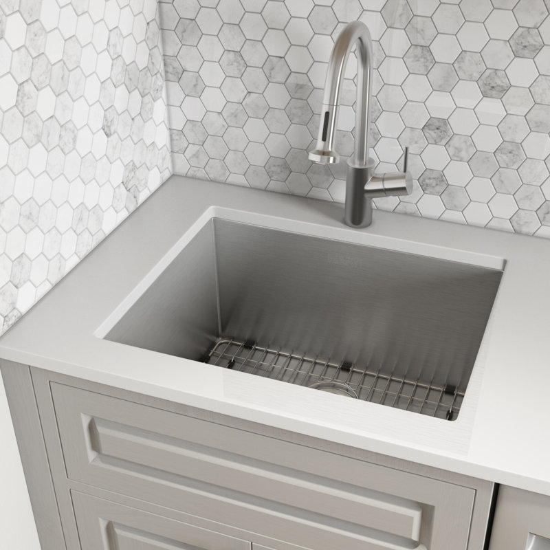 Ruvati 23" x 18" x 12" Deep Stainless Steel Undermount Utility Sink