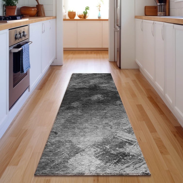Premium Machine Washable Cerrito AMF590 Gray Rug